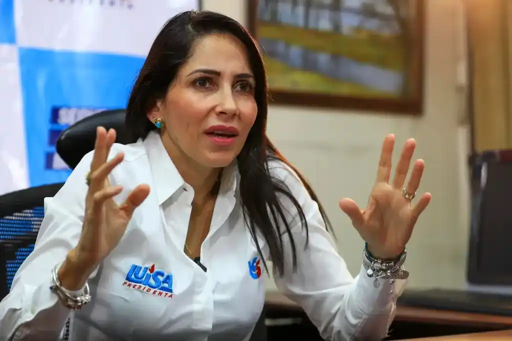 Luisa González, candidata del correísmo.