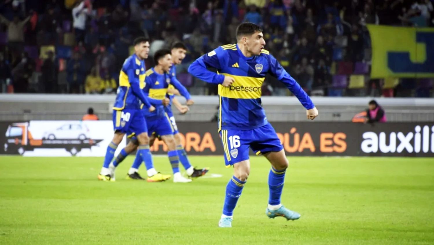Grito. Merentiel festeja uno de sus tantos