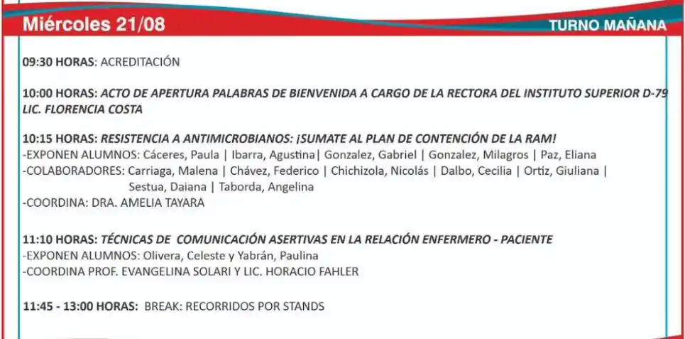 Jornada estudiantil y acto de graduación de la Cruz Roja Gualeguay