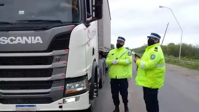 Camioneros positivos en tests de alcoholemia en Entre Ríos