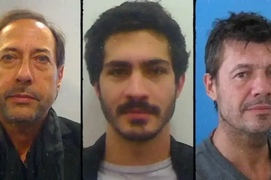 Guillermo Francella, Ricardo Mario Darín y Marcelo Tinelli.