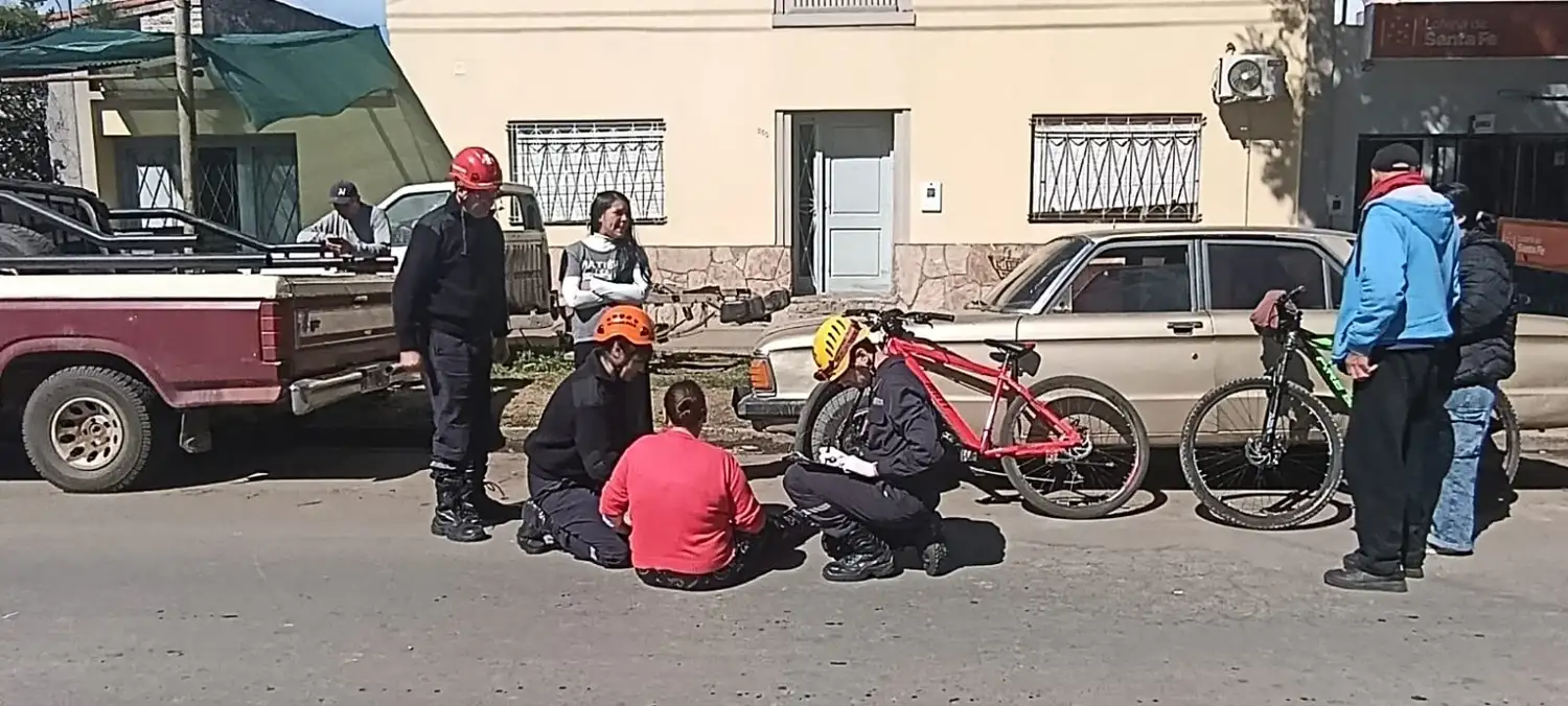 La víctima del siniestro debió ser trasladada al Hospital. Foto: BVVT