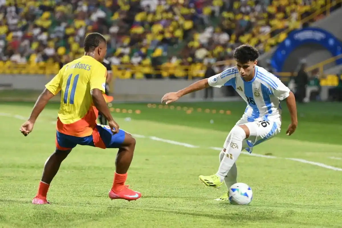 Argentina cayó con Colombia en el Sudamericano Sub-17