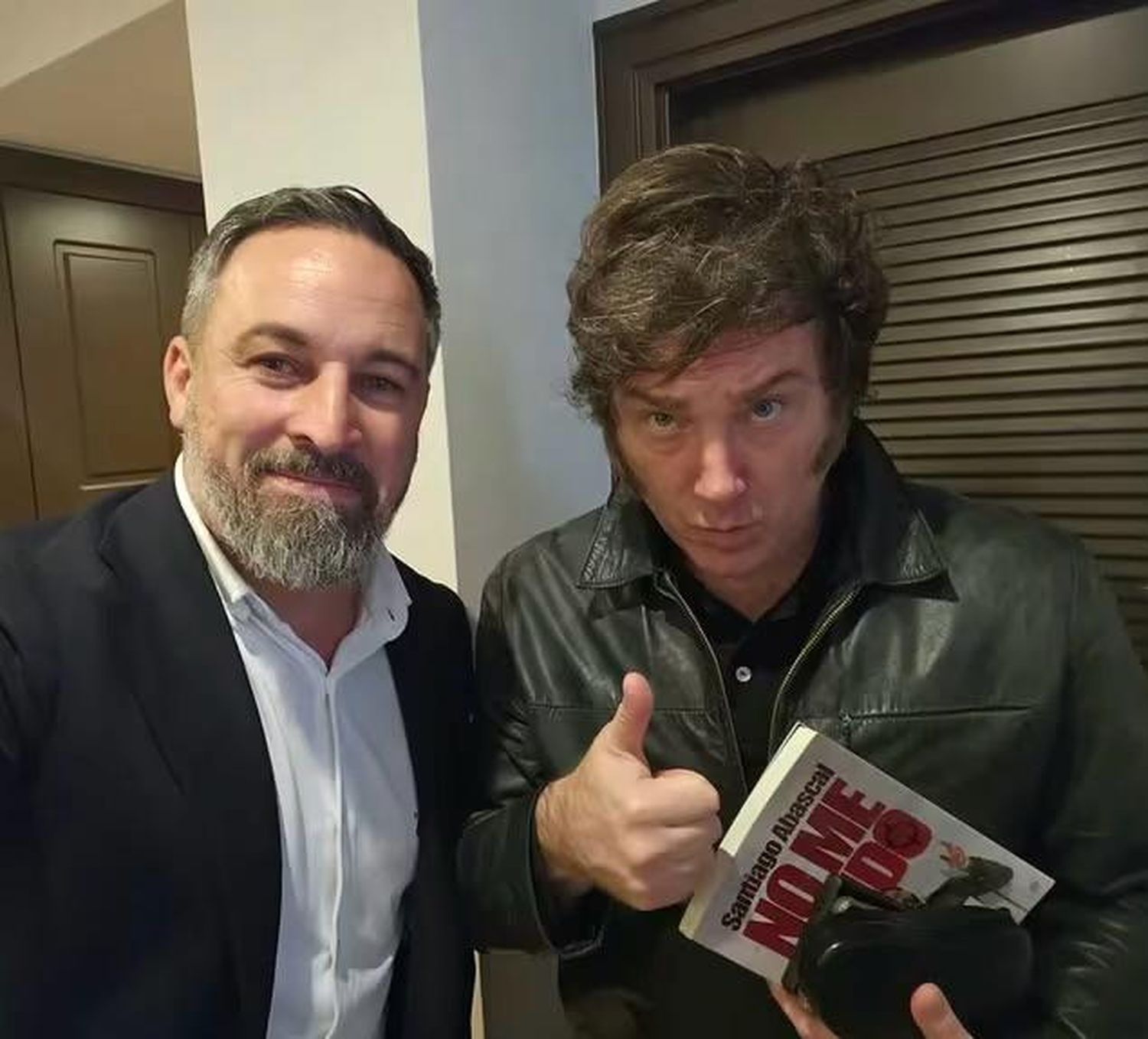 Santiago Abascal y Javier Milei.