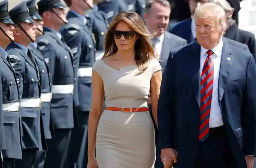 Trump llegó a Londres, en medio de protestas