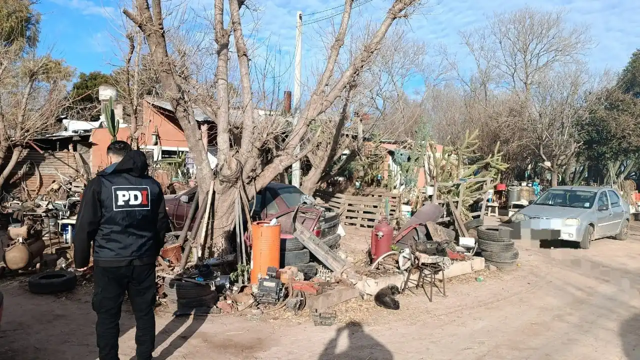 En el procedimiento identificaron a dos hombres y secuestraron autopartes robadas.