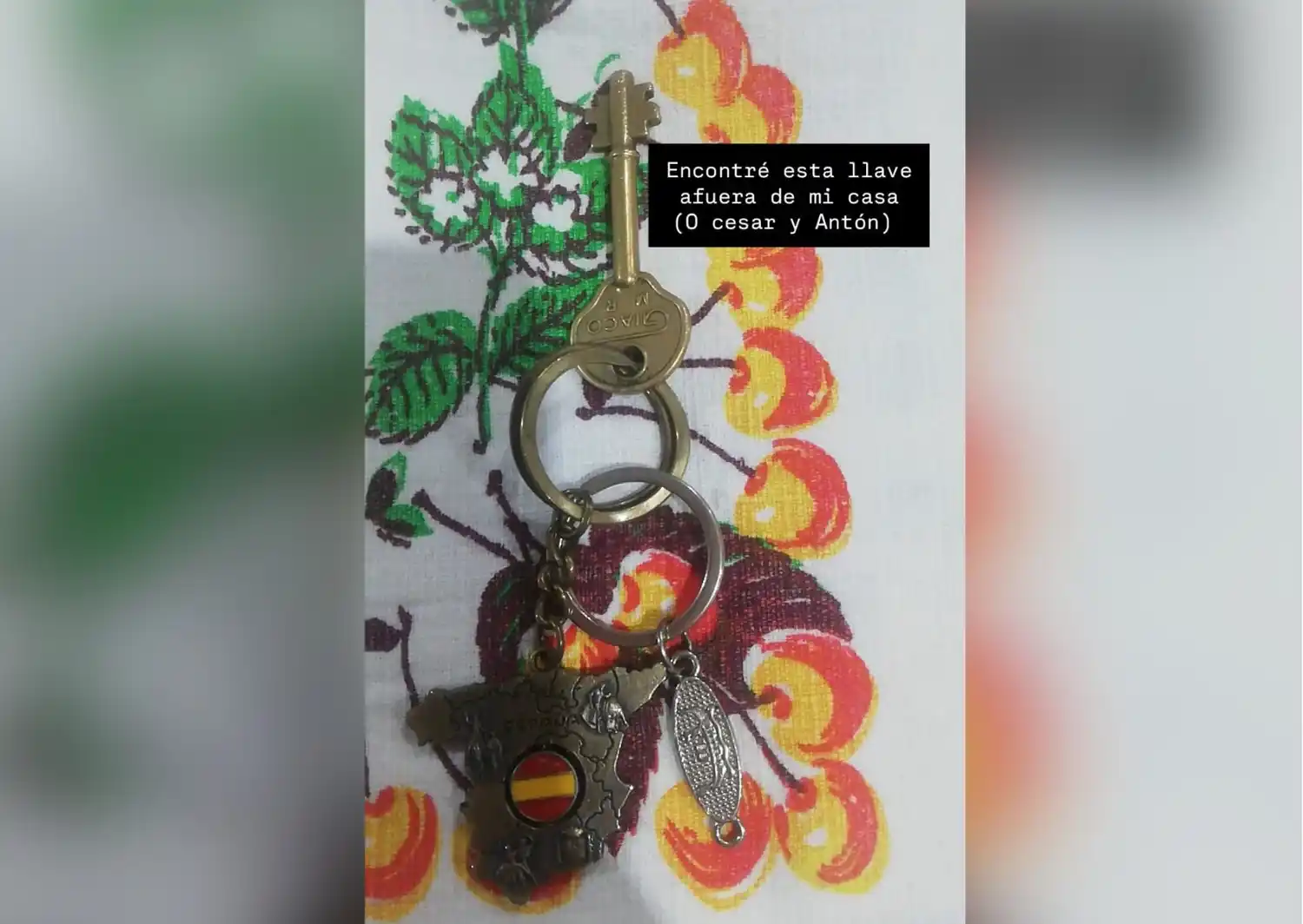 Llaves encontradas en Aníbal de Antón y Oliveira Cézar