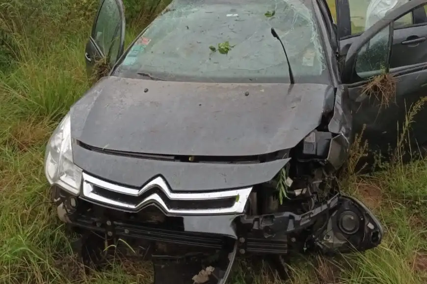 Un auto despistó en plena Autovía 14: cuál fue el motivo del accidente