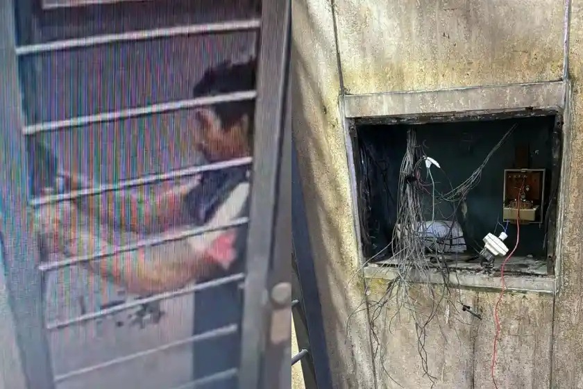 Video: robaron el portero eléctrico de un edificio en macrocentro