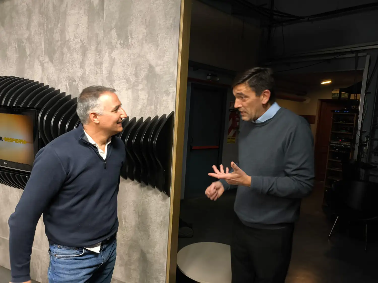 Rogelio Iparraguirre y Gonzalo Santamarina visitaron los estudios de El Eco tras las elecciones legislativas