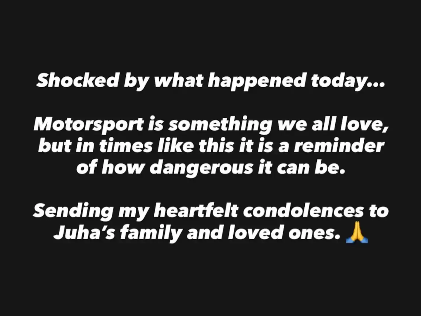 Posteo de Verstappen