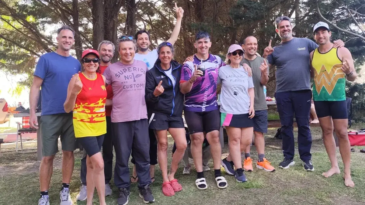 Parte de la delegación que realizó sus entrenamientos en la Sociedad Española