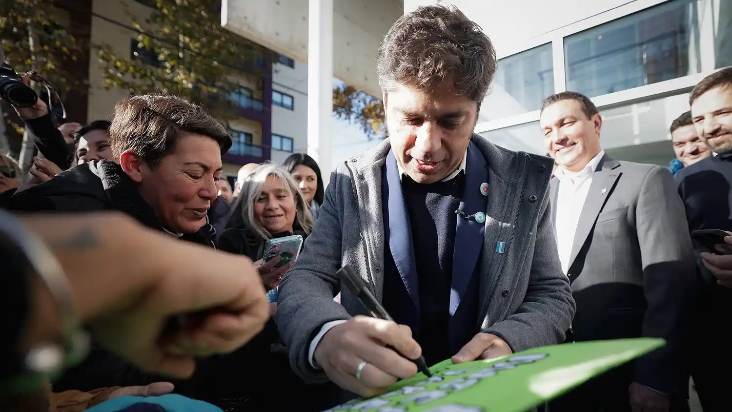 Kicillof conversó con más de 360 estudiantes del nivel secundario.