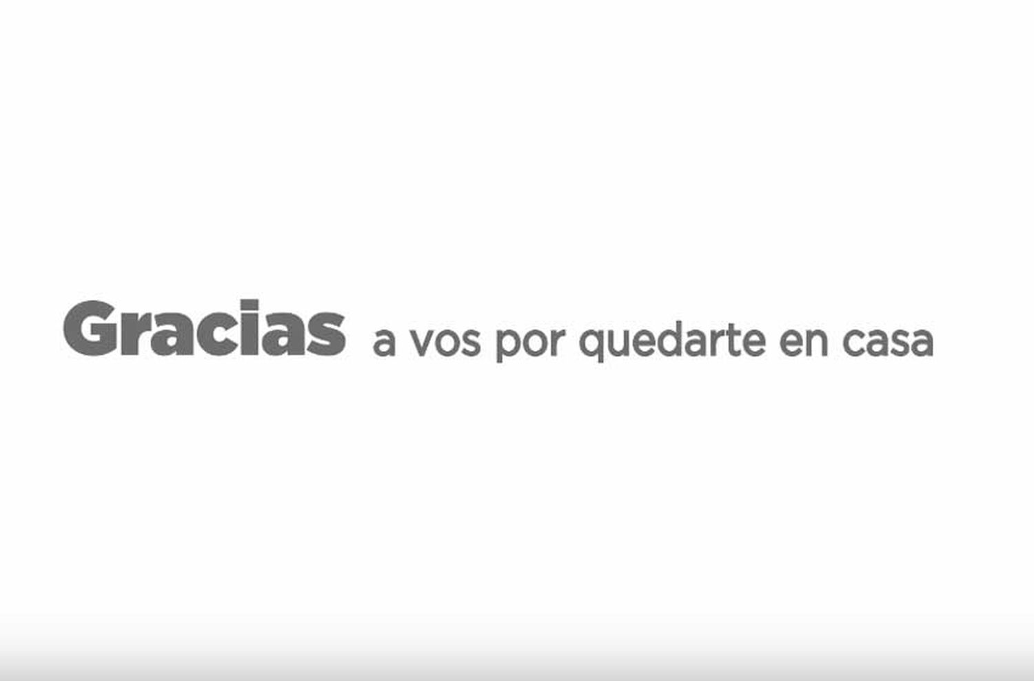 Video: Los medios argentinos se unen para decir “gracias”