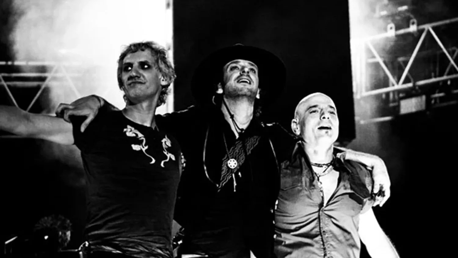 Charly Alberti, Gustavo Cerati y Zeta Bosio