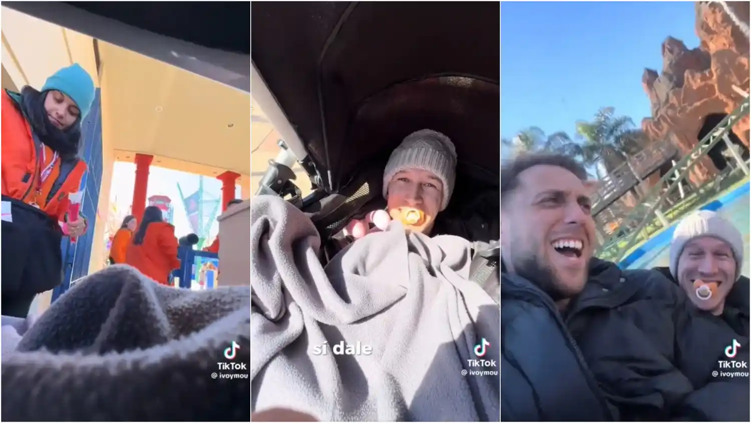 La disparatada secuencia quedó grabado en un video de Tik Tok.