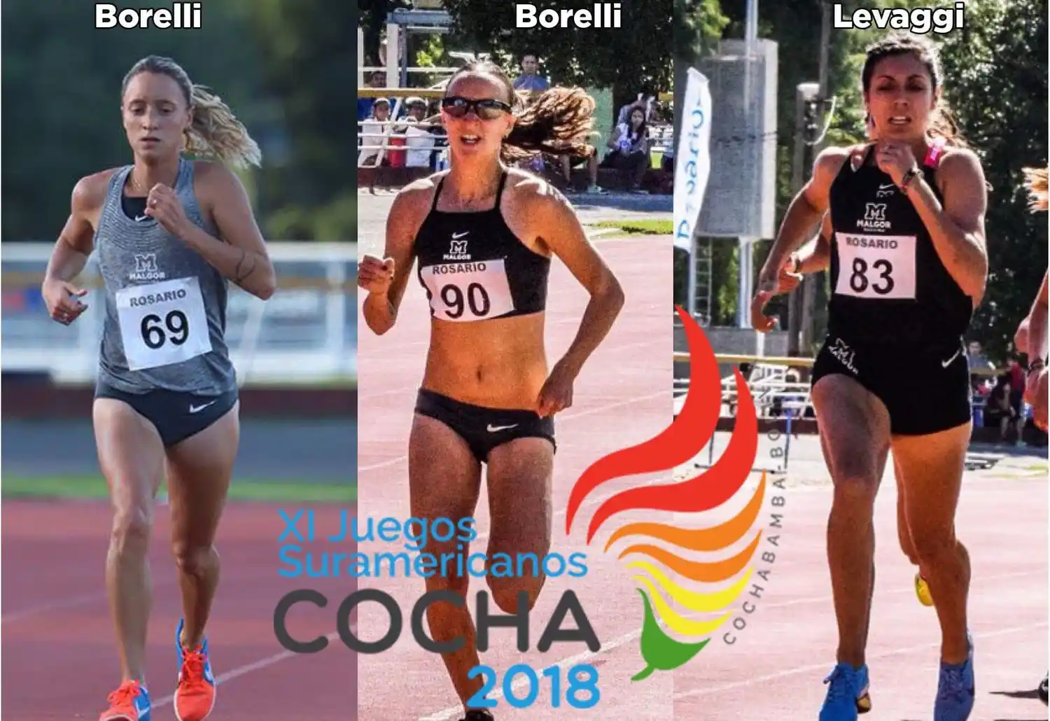 Las hermanas Borelli y Levaggi a los ODESUR