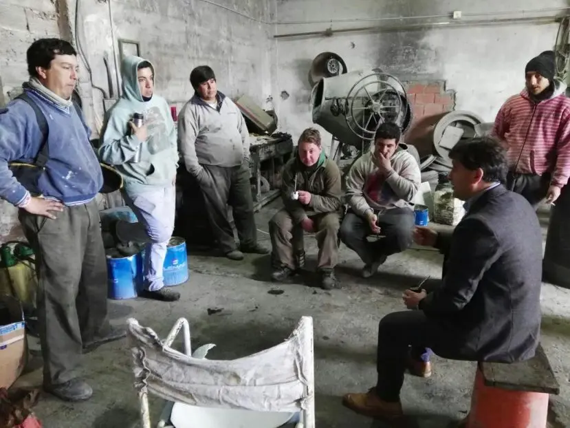 LOBERIA: Fioramonti visitó fábrica de premoldeados y vivero