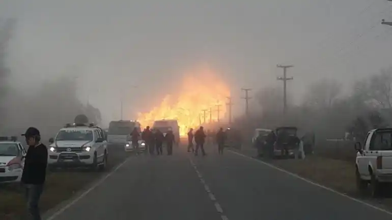 Córdoba: explotó un gasoducto que alimenta a central eléctrica