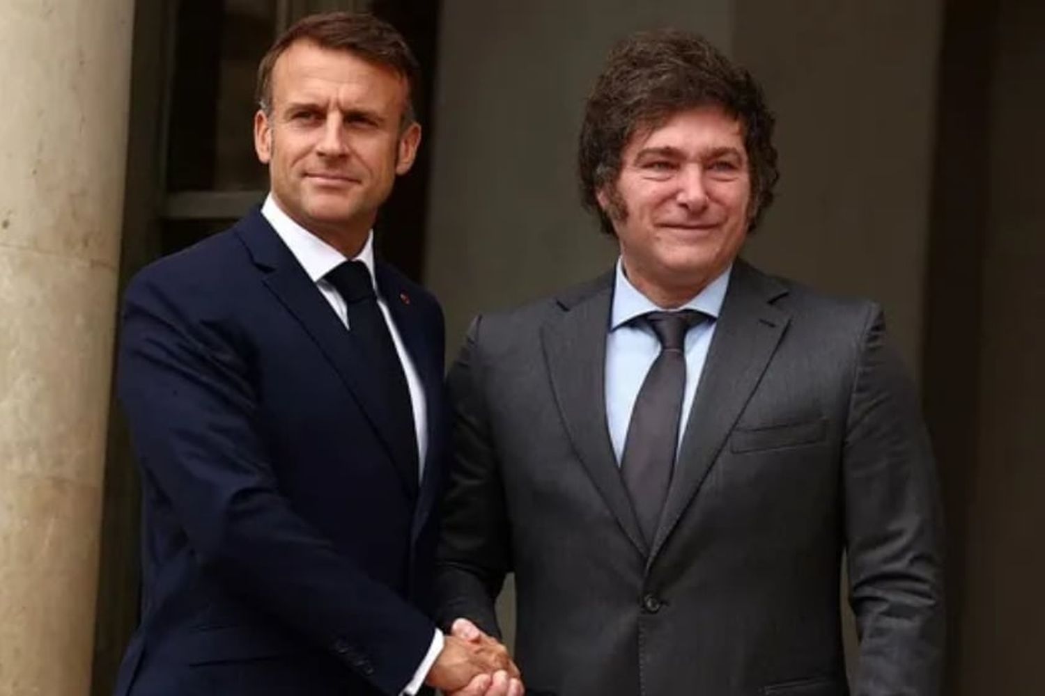 Milei se reunió con Emmanuel Macron en la previa de la ceremonia de apertura de Juegos Olímpicos
