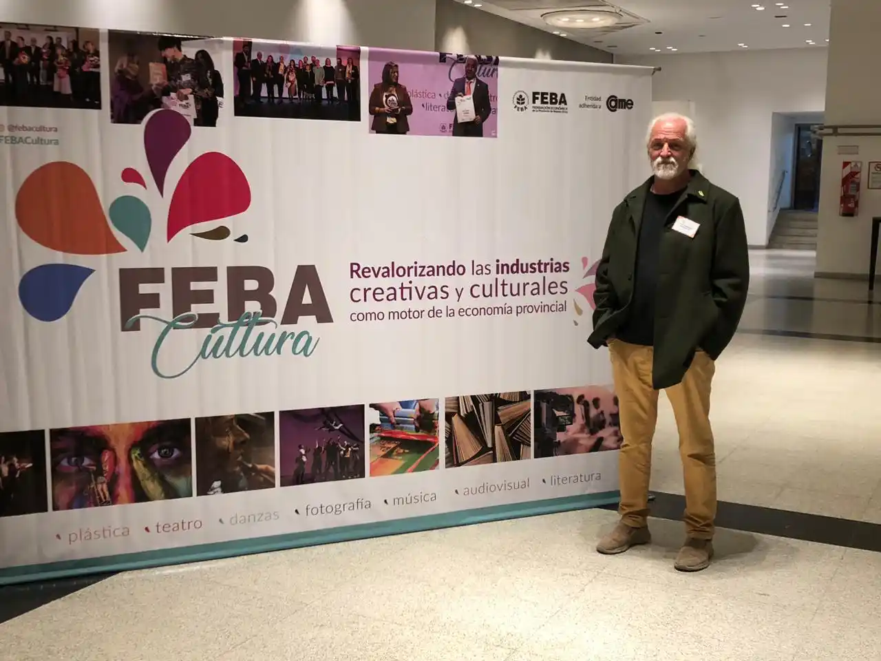 El pintor y escultor tandilense José Ambrosio Rossanigo se quedó con el primer galardón de la Sexta Edición  del Premio Feba Cultura
