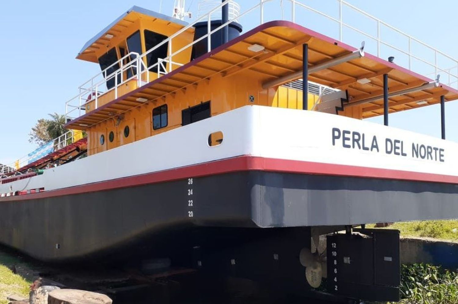 Perla del Norte: el primer barco arenero eléctrico construido en Santa Fe