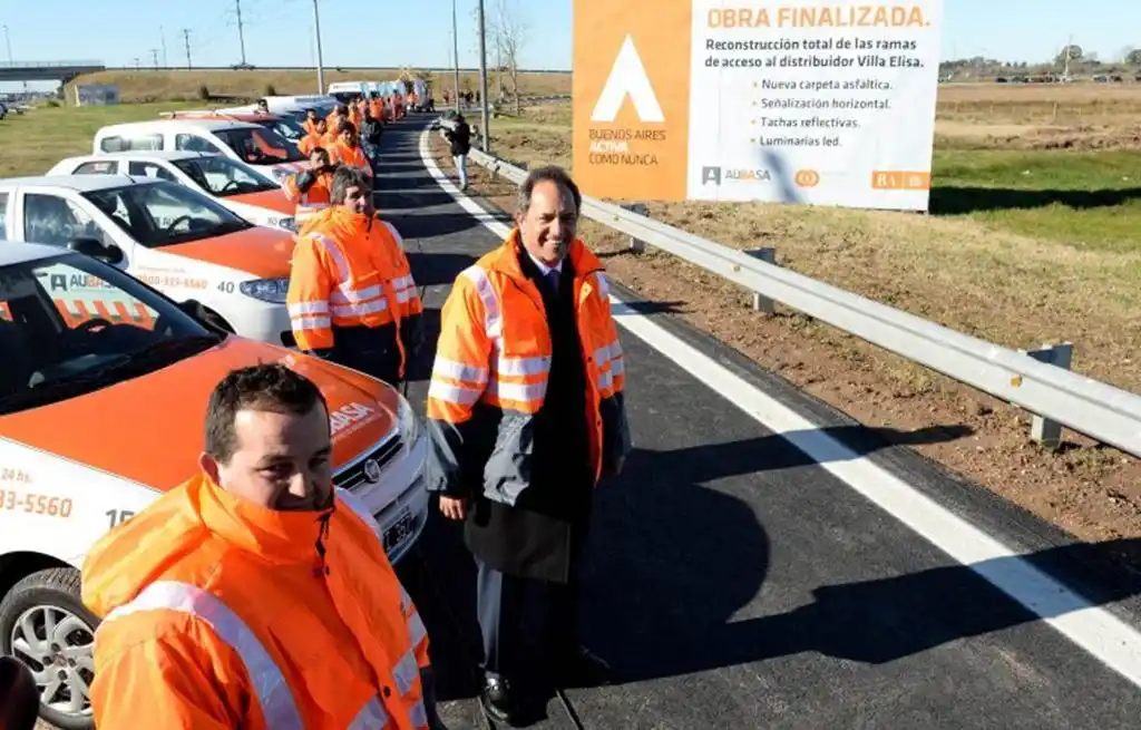 Acusan a Scioli de "hacer campaña" con la Autopista Buenos Aires - La Plata