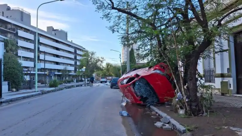Así amaneció Bahía Blanca. FOTO: La Nueva.