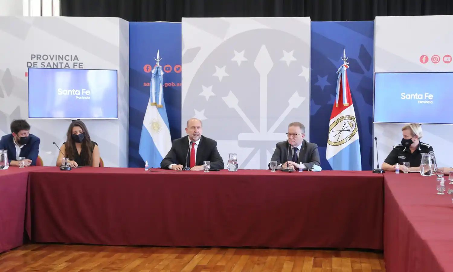 Perotti y Lagna junto a los jefes policiales: “Ratificamos y profundizamos el rumbo”