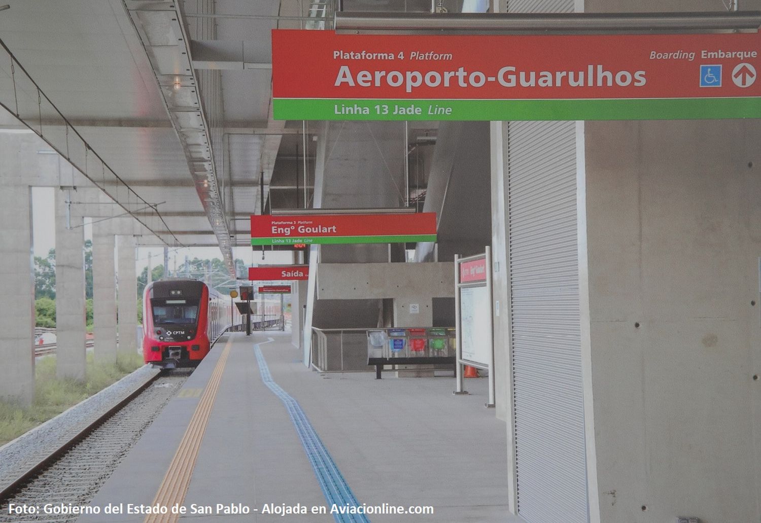 Guarulhos ya está conectado con San Pablo a través de la red ferroviaria