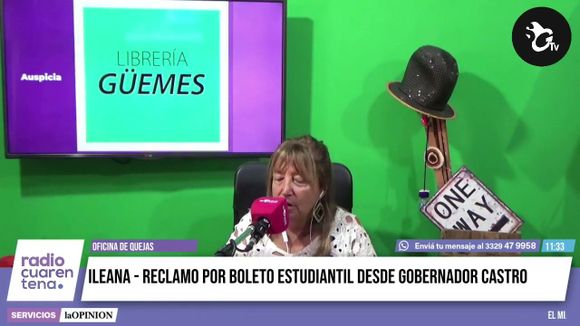 Oficina de quejas de Radio Cuarentena: Ileana, por el boleto estudiantil