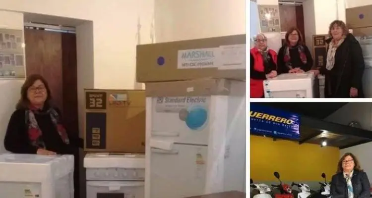 La exdiputada Patricia Rocca ganó moto, heladera, split, lavarropas y TV Led en la rifa del Hospital