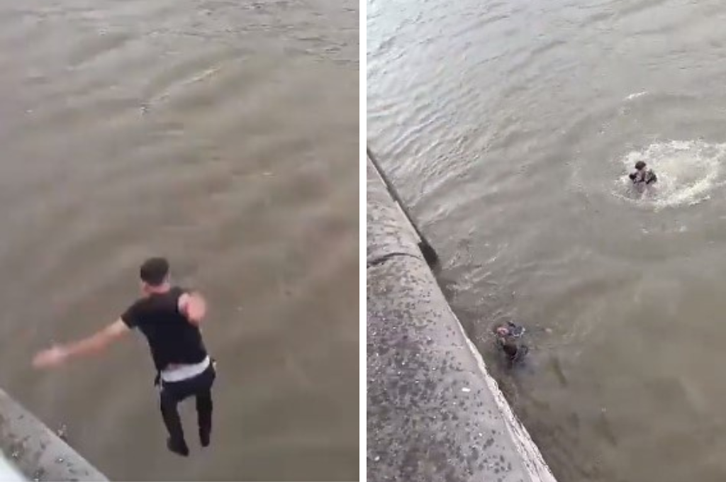 Heroico rescate en Bruselas