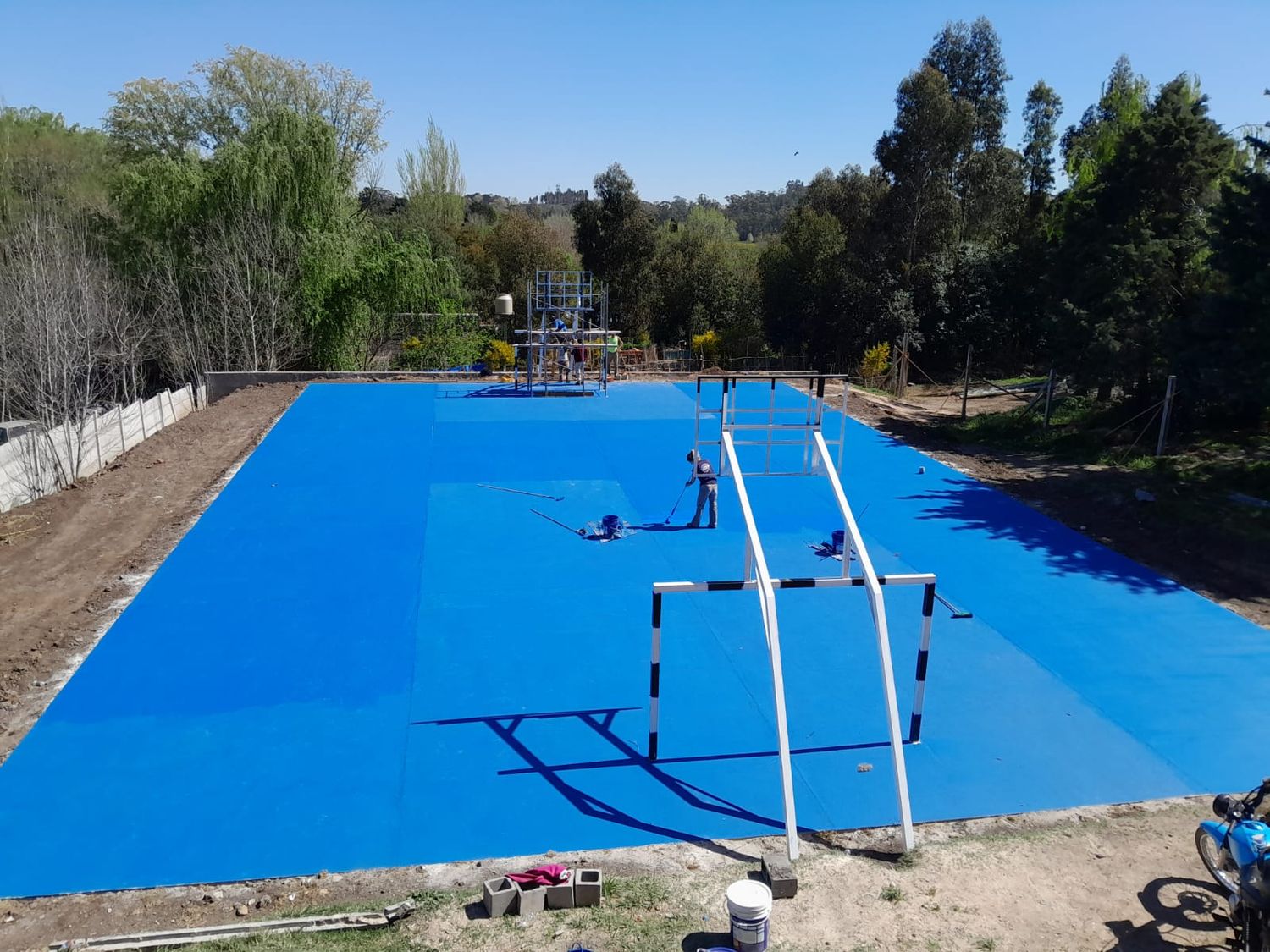 Un nuevo playón deportivo en Los Charitos