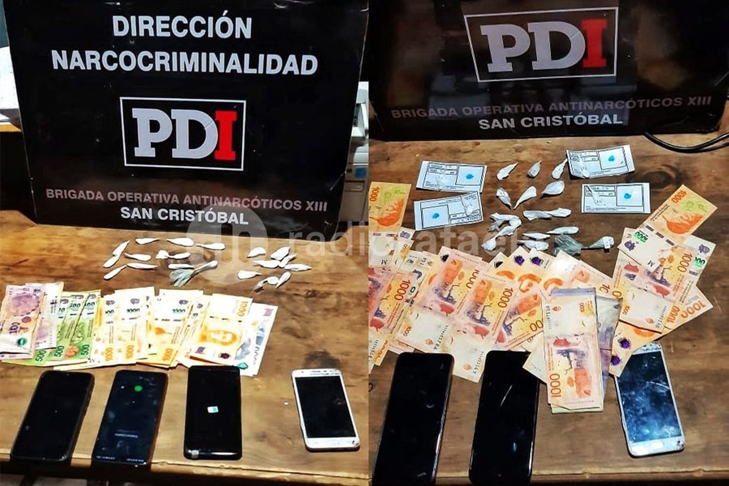 Secuestraron drogas, dinero y teléfonos celulares en un allanamiento por narcomenudeo en la región