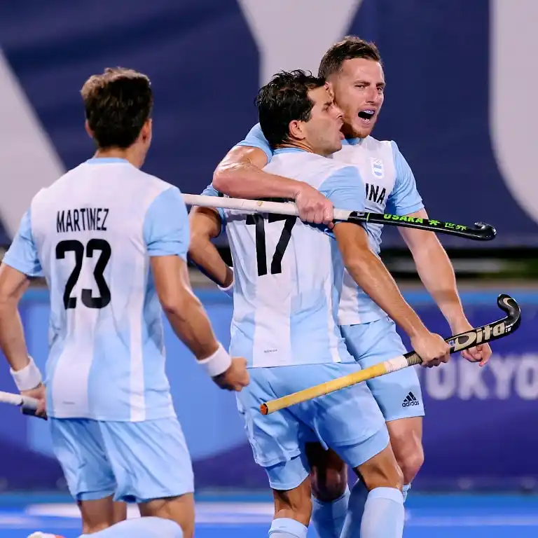 El festejo de los argentinos.