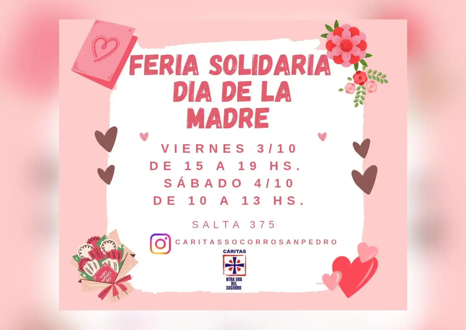 El grupo Caritas Socorro organiza una rifa solidaria en Salta 375