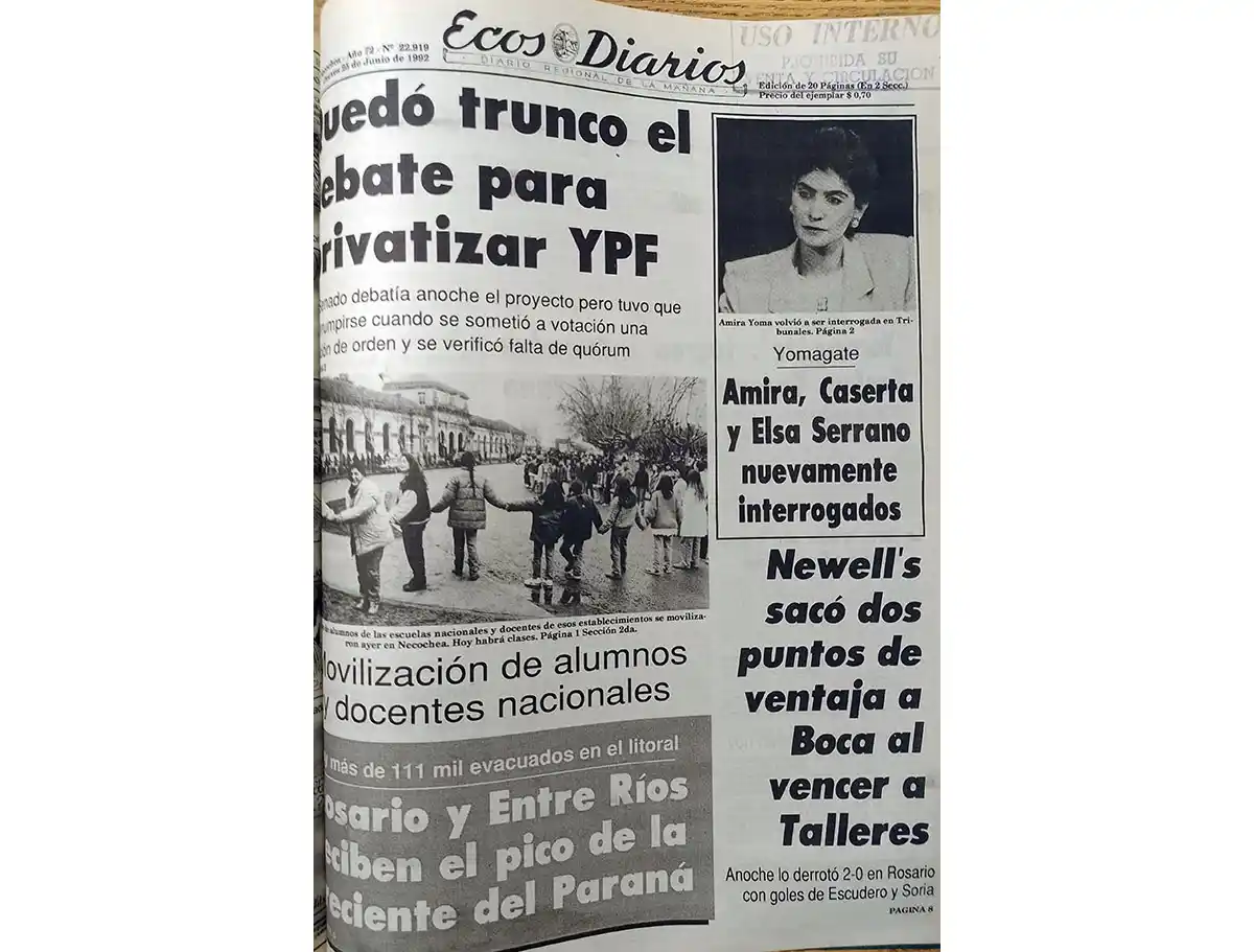 Jueves 25 de Junio de 1992