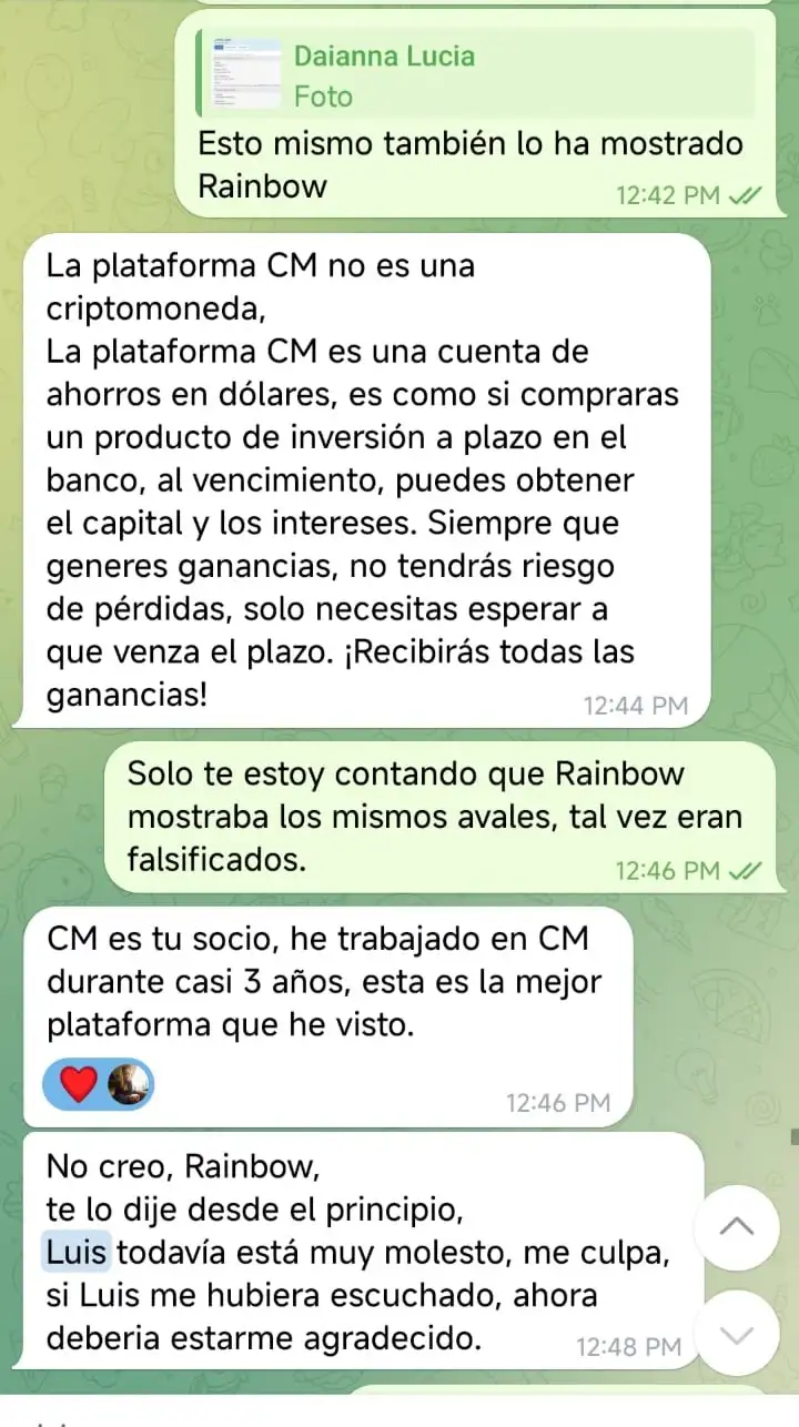 Mensaje de Crypto Master
