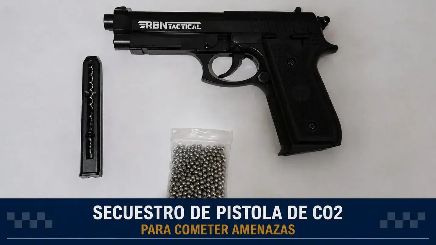 El arma fue secuestrada en el allanamiento