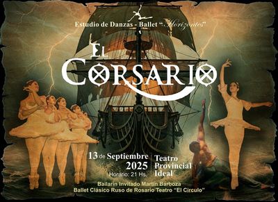 “El Corsario” llega al Teatro Ideal con Ballet Horizontes de Venado Tuerto