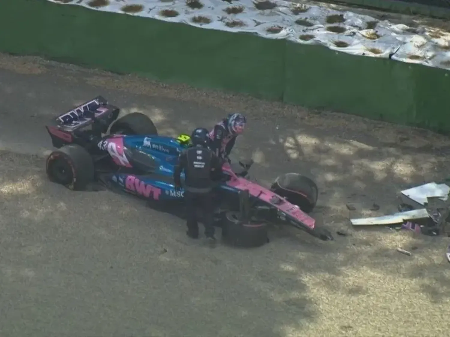 El peor final para Franco en su regreso a la F1.