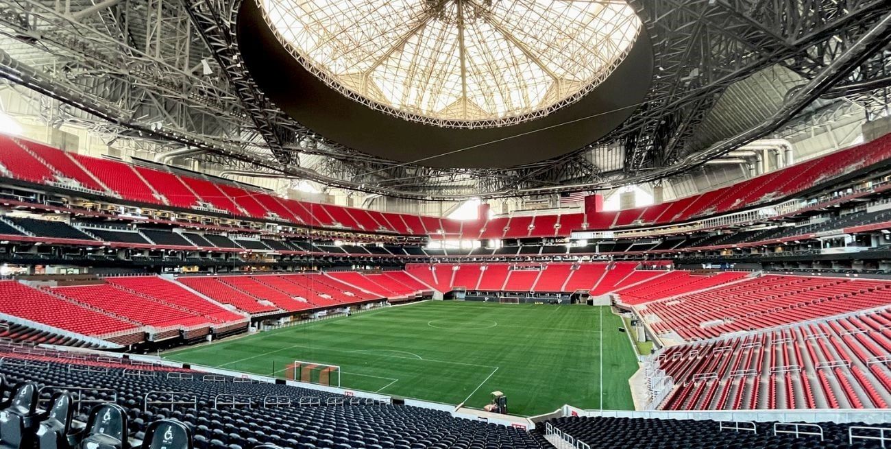 El Mercedes Benz Stadium de Atlanta albergará el partido inaugural de la Copa América 2024.