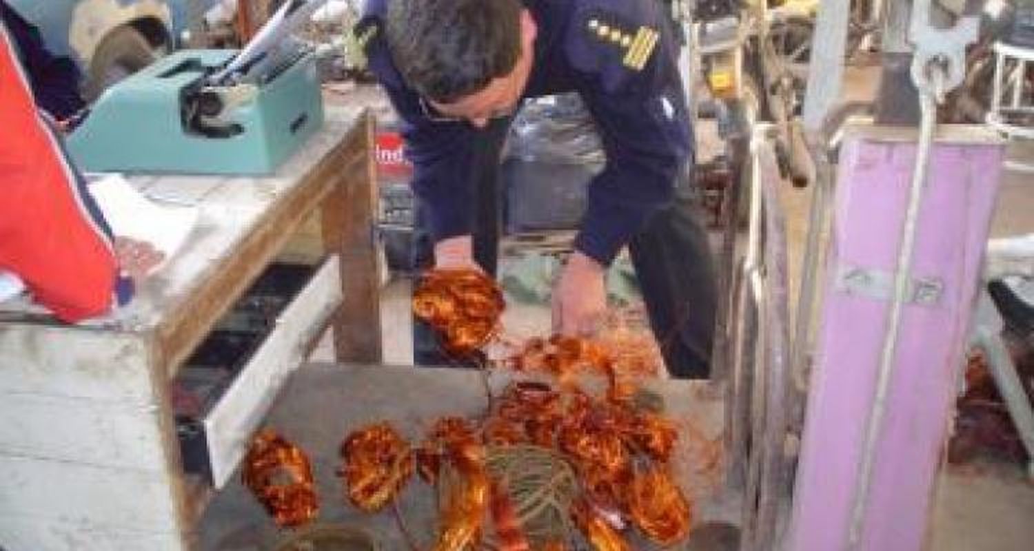 Encontraron 20 kilos de cobre en un desarmadero