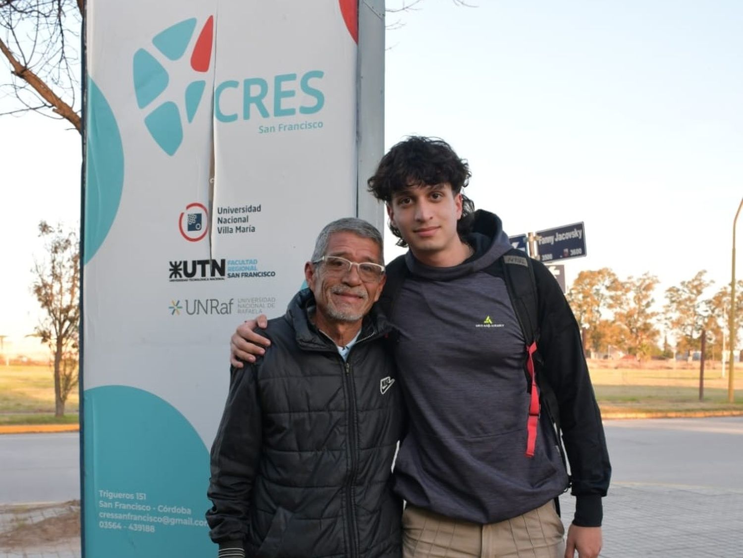 Elvio y Agustín, padre e hijo unidos por un sueño.