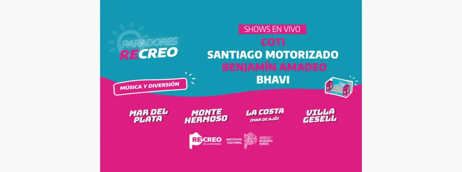 Con Coti y Santiago Motorizado se abre la grilla musical en los paradores ReCreo