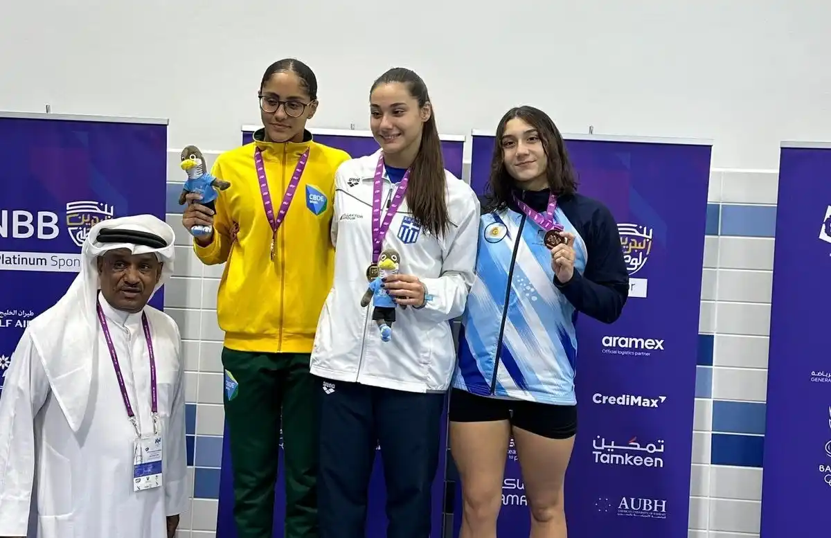 En el podio. Guadalupe consiguió el bronce en los 50 Mariposa