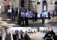 AJER realizó la última protesta del mes y evaluará la continuidad del plan de lucha