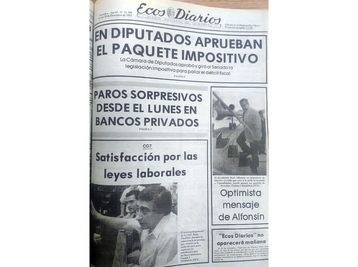 Jueves 24 de diciembre de 1987