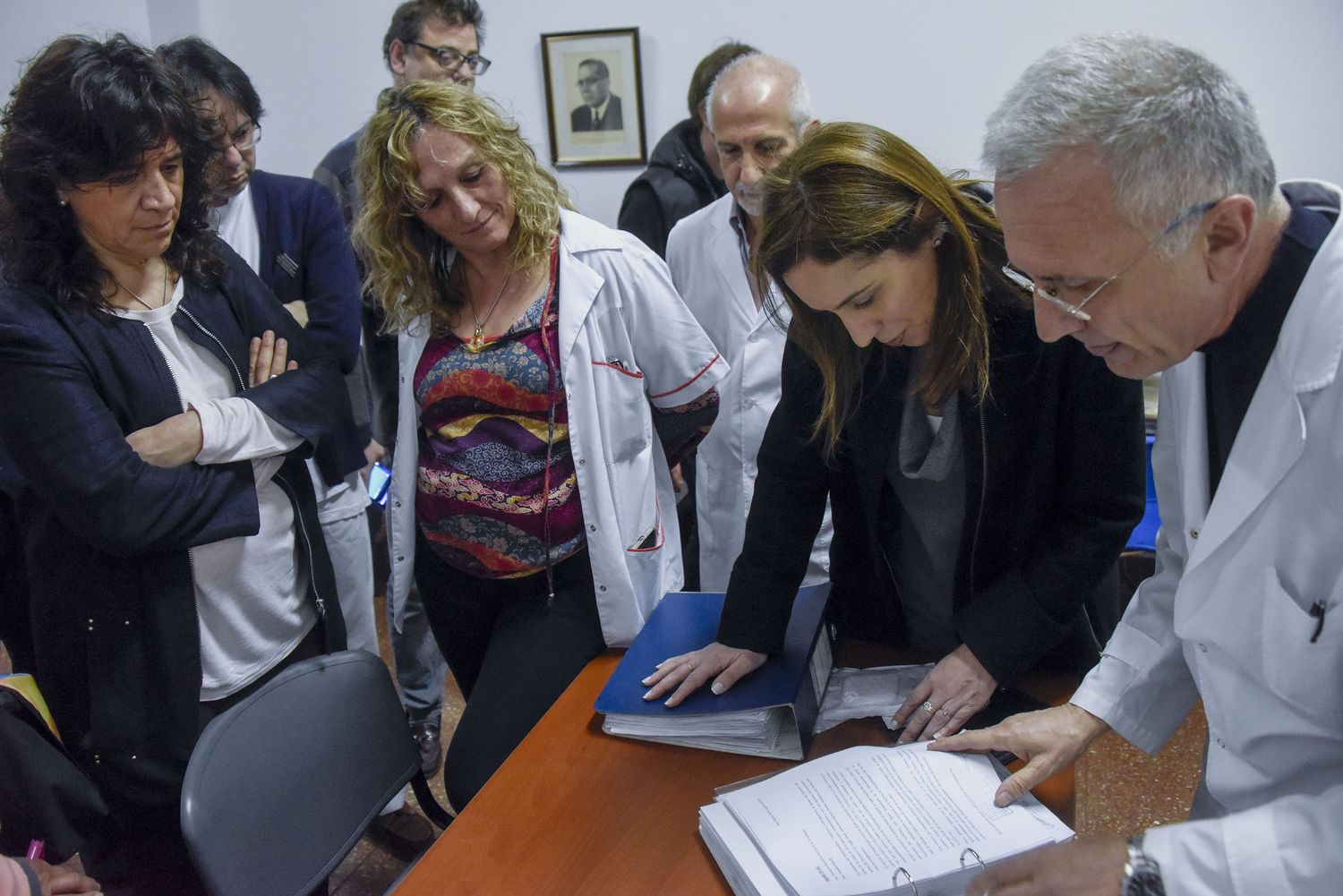 Vidal visitó el Hopital Eva Perón de San Martín